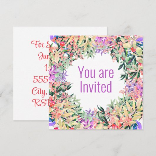 Polterabend Einladung (Vorne/Hinten)