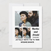 Polterabend Einladung custom 3 FotoCollage (Vorderseite)