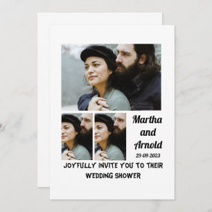 Polterabend Einladung custom 3 FotoCollage