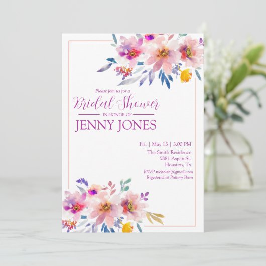 Polterabend Einladung Elegant (Stehend Vorderseite)