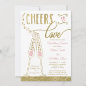 Polterabend Einladung, Imitate Glitzer/Folie Einladung (Vorderseite)