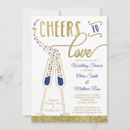 Polterabend Einladung, Imitate Glitzer/Folie Einladung