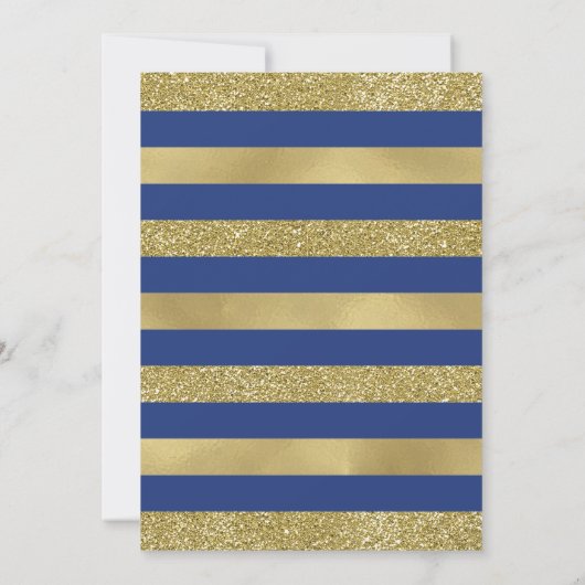 Polterabend Einladung, Imitate Glitzer/Folie Einladung (Rückseite)