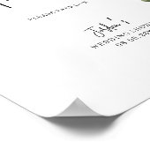 Polterabend-Favoriten für Wasserfarben und Grünpfl Poster (Ecke)