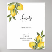 Polterabend-Favoriten für Wasserfarben und Grünpfl Poster (Vorne)