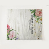 Polterabend Foto Hintergrund Blume Holzleuchten Wandteppich (Vorderseite (Horizontal))