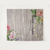 Polterabend Foto Hintergrund Blume Holzleuchten Wandteppich (Vorderseite (Horizontal))