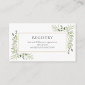 Polterabend für Aquarellpflanzen Begleitkarte (Vorderseite)