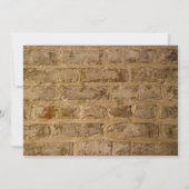 Polterabend für Chic Brick Swirl Paare Einladung (Rückseite)