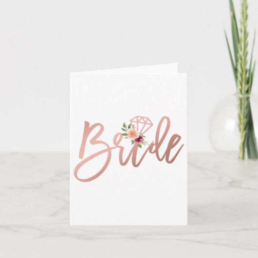 Polterabend für die Zukunft von Frau Bride Karte (Vorderseite)