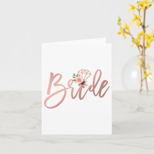 Polterabend für die Zukunft von Frau Bride Karte (Gelbe Blume)