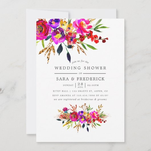 Polterabend für Wasserfarben Einladung (Vorderseite)