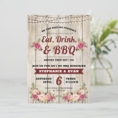 Polterabend ich mache GRILLEN laden 12x18 ein Einladung (Stehend Vorderseite)