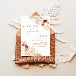 Polterabend Invite Boho Terracotta Pampas Grass Einladung