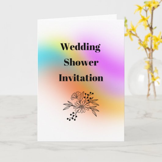 Polterabend Karte (Gelbe Blume)