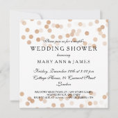 Polterabend Kupferfolie Glitzer Lights Einladung (Vorderseite)