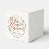 Polterabend Lasse Liebe wachsen Sukkulente Pflanze Geschenkschachtel (Rückseite)