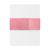 Polterabend Mason Jars String Light Pink Blume Einladungsbanderole (Rückseitenbeispiel)