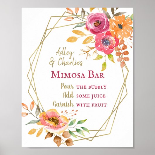 Polterabend Mimosa Poster (Vorne)