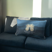Polterabend Modern Blue Gold Ananas Couple L Lendenkissen