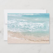 Polterabend | Modern Monogram Beach Einladung (Rückseite)