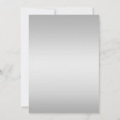 Polterabend | Monogramm der leuchtenden Silberstre Einladung (Rückseite)