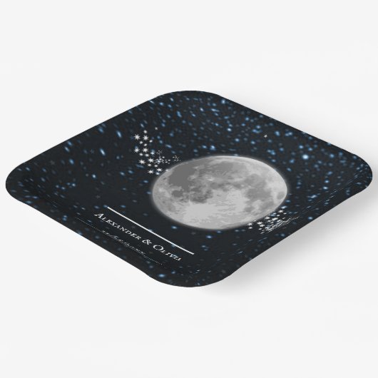 Polterabend-Papierplatte Pappteller (Gewinkelt)