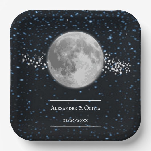 Polterabend-Papierplatte Pappteller (Vorderseite)