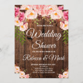 Polterabend Party, Blumenstrauß Polterabend Einladung (Vorne/Hinten)