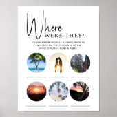 Polterabend Party Game, wo sie waren Poster (Vorne)