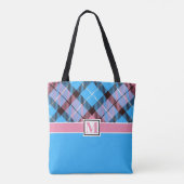 Polterabend Party Tartan Personalisiert Bridal Tasche (Rückseite)