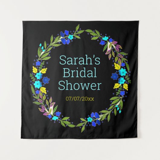 Polterabend personalisierte Tapisserie Wandteppich (Vorderseite)