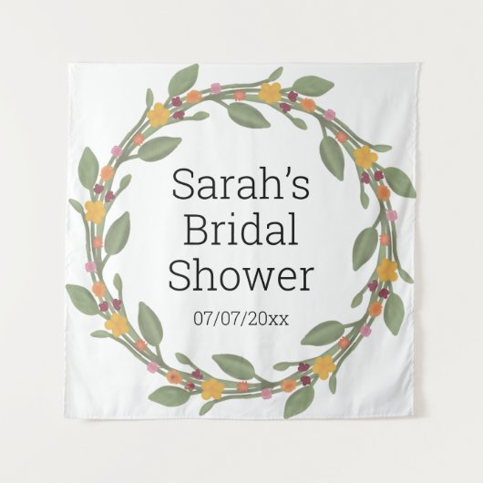 Polterabend personalisierte Tapisserie Wandteppich (Vorderseite)