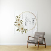 Polterabend personalisierte Tapisserie Wandteppich (Beispiel (Horizontal))