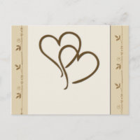 Polterabend-Postkarte für Erdfarben