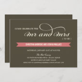 Polterabend/Probe Einladung (Vorne/Hinten)