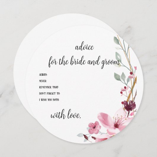 Polterabend-Ratgeber Karte (Vorne/Hinten)