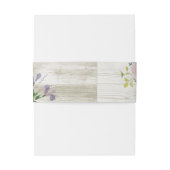 Polterabend Rustikale Holzblumen Einladungsbanderole (Rückseitenbeispiel)