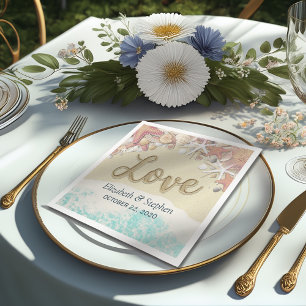 Polterabend Summer Sea Beach Starfish Seashells Serviette