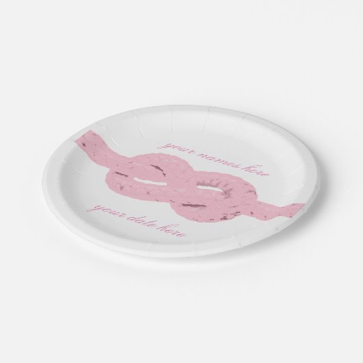 Polterabend-Teller Pappteller (Schrägansicht)