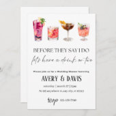 Polterabend - Trinken oder zwei Einladung (Vorne/Hinten)