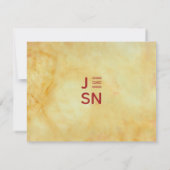 Polterabend Vielen Dank, dass Sie von Asien beeinf Dankeskarte (Rückseite)