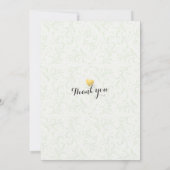 Polterabend Vintages Ananas Einladung (Rückseite)