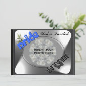 Polterabend von Braut und Groom Bridal Einladung (Stehend Vorderseite)