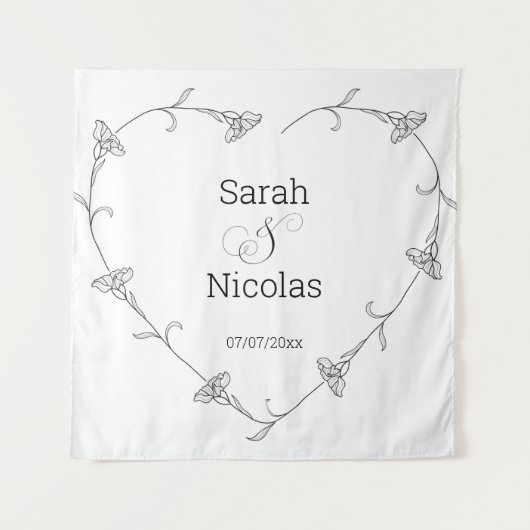 Polterabend-Wandplakat personalisiert Wandteppich (Vorderseite)