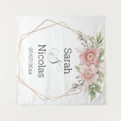 Polterabend-Wandplakat personalisiert Wandteppich (Vorderseite (Horizontal))