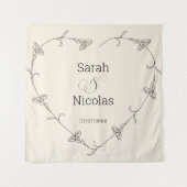 Polterabend-Wandplakat personalisiert Wandteppich (Vorderseite)