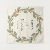 Polterabend-Wandplakat personalisiert Wandteppich (Vorderseite (Horizontal))