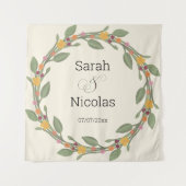 Polterabend-Wandplakat personalisiert Wandteppich (Vorderseite)