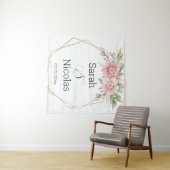 Polterabend-Wandplakat personalisiert Wandteppich (Beispiel (Horizontal))